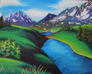 Lost Lake in Green--during August.