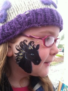 She wanted a black horse. I wanted to give it a gold mane. We were both happy.