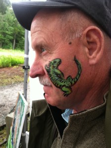 Iguana face paint!