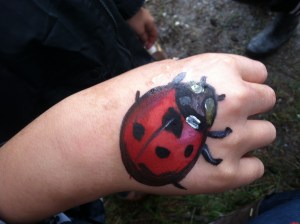 Ladybug. Hand painting!