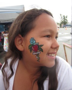 Face tattoo!