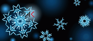 Alaska Public Media (the AK is their logo, in case you aren't familiar) holiday card.