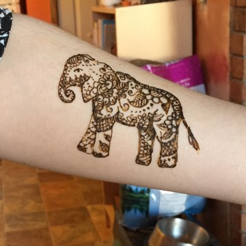 Sarah K Glaser elephant henna Anchorage Alaska