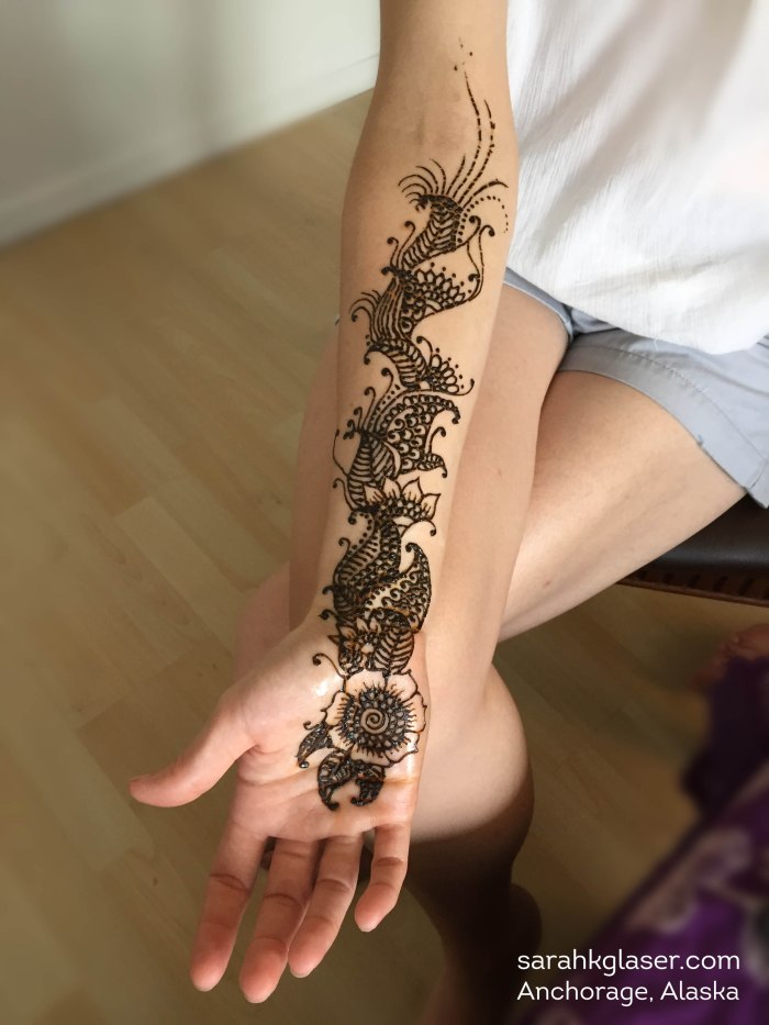 Arm henna
